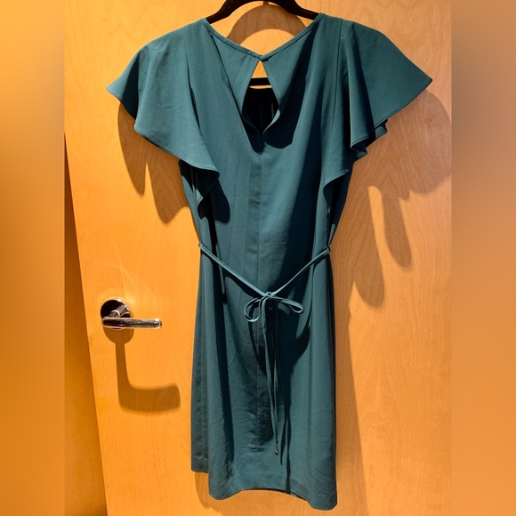 Loft blue green teal dress size 2 - Picture 3 of 3